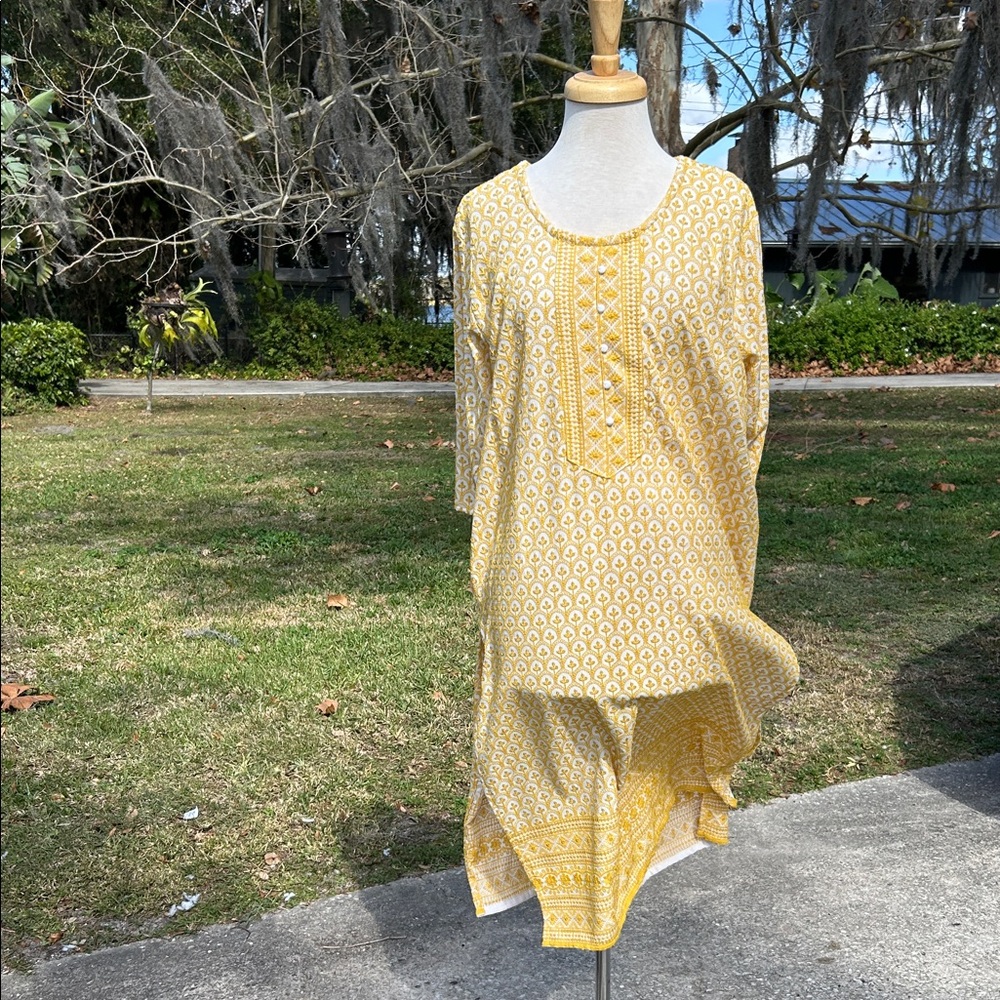 Yellow Embroidered Sequin Whatever - image 2